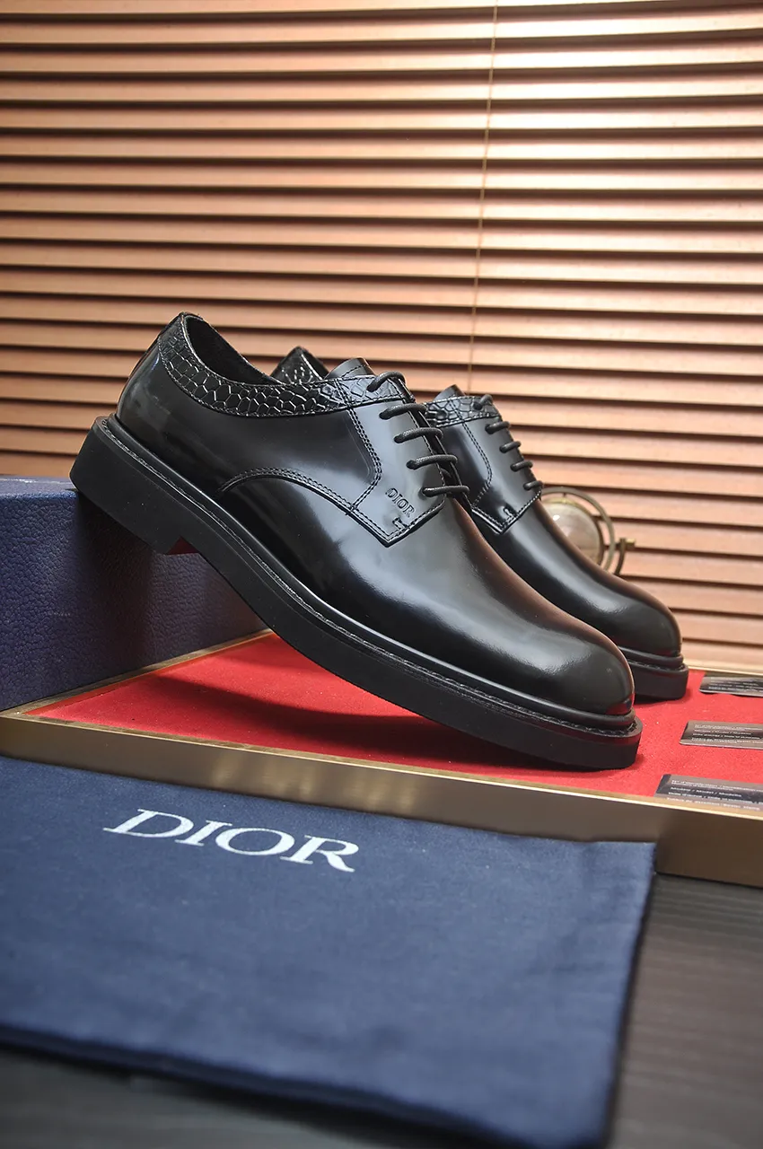 Men's shoes 💰780💶[Dior] (water-dyed cowhide lining) Dior original 1:1 high-quality factory, imported original materials, imported raw cowhide, water-dyed cowhide lining, original TPU outsole, code number: 39-44 (38 45 custom-made, non-refundable)